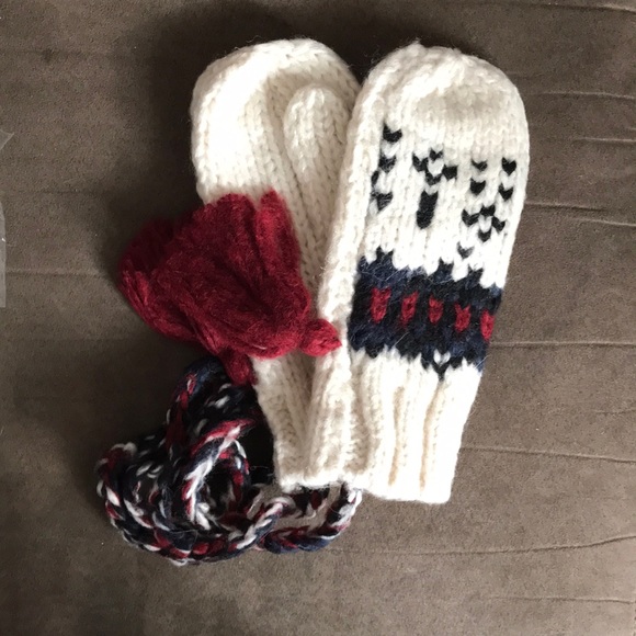 J. Crew Accessories Nwt Jcrew Chunky Knit Fair Isle Mittens Poshmark